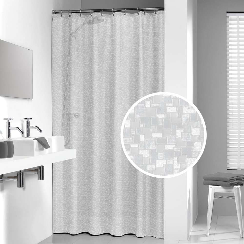 Κουρτίνα Μπάνιου Πλαστική Sealskin Perle 210881300 Διάφανο 180x200cm