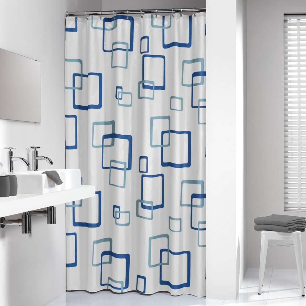 Κουρτίνα Μπάνιου Πλαστική Sealskin Retro 211521324 Μπλε 180x200cm