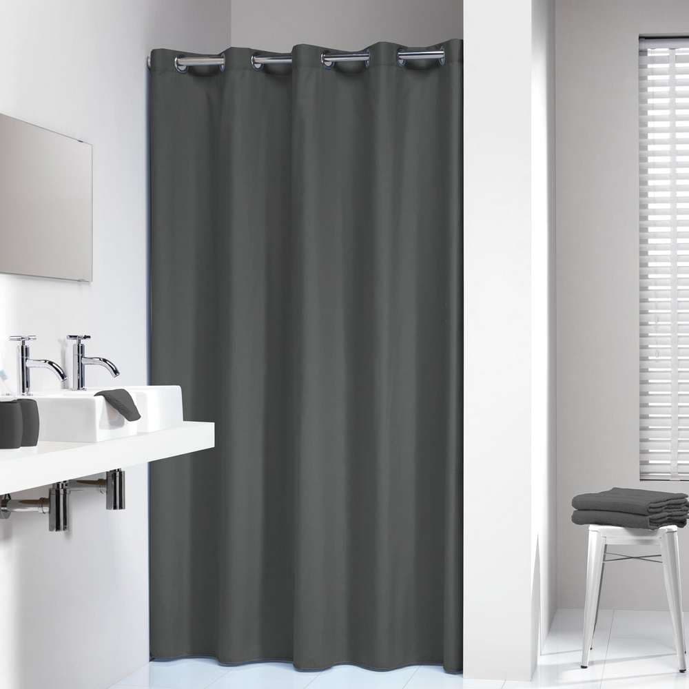 Κουρτίνα Μπάνιου Υφασμάτινη Sealskin Coloris 232211314 Γκρι 180x200cm
