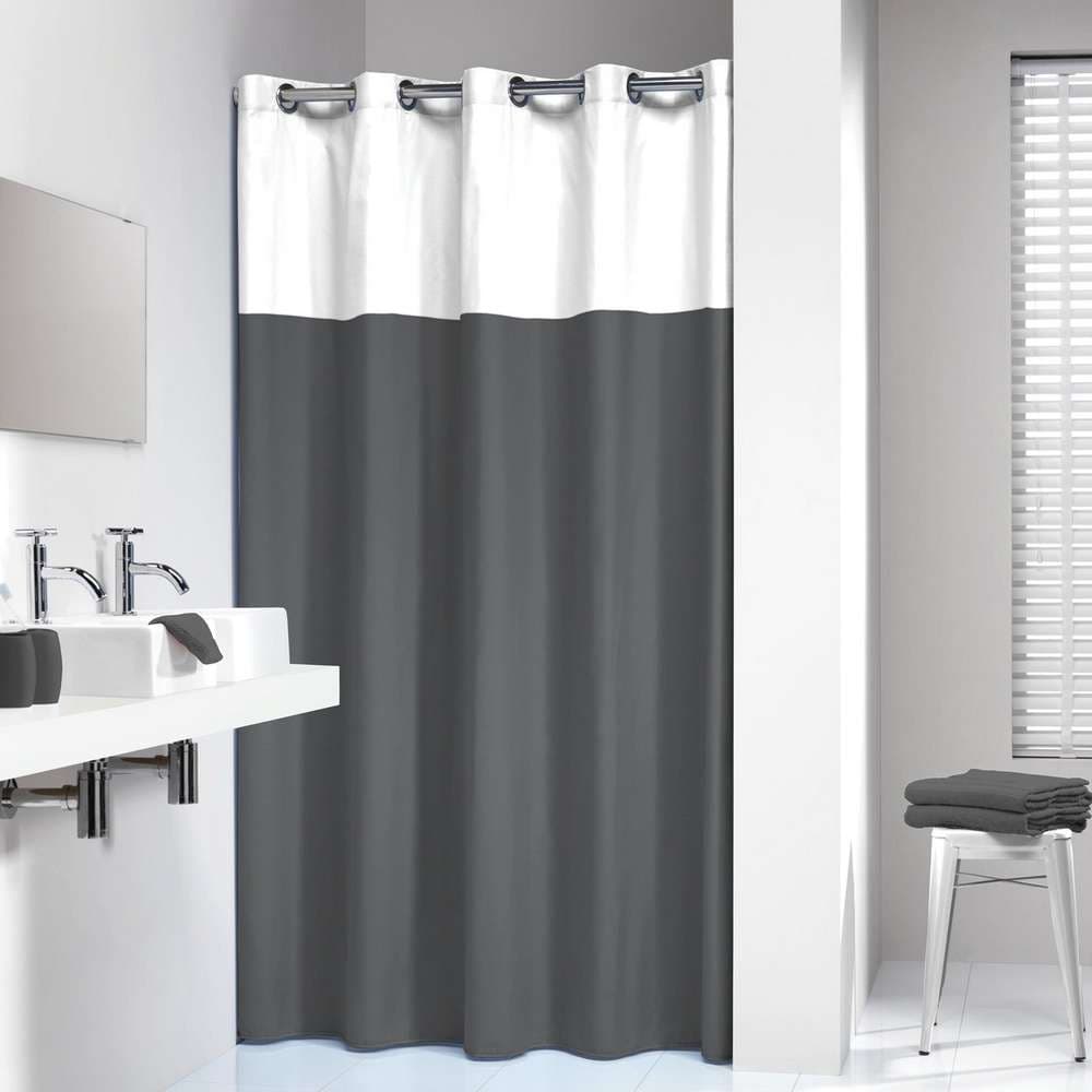 Κουρτίνα Μπάνιου Υφασμάτινη Sealskin Double 233521314 Γκρι 180x200cm
