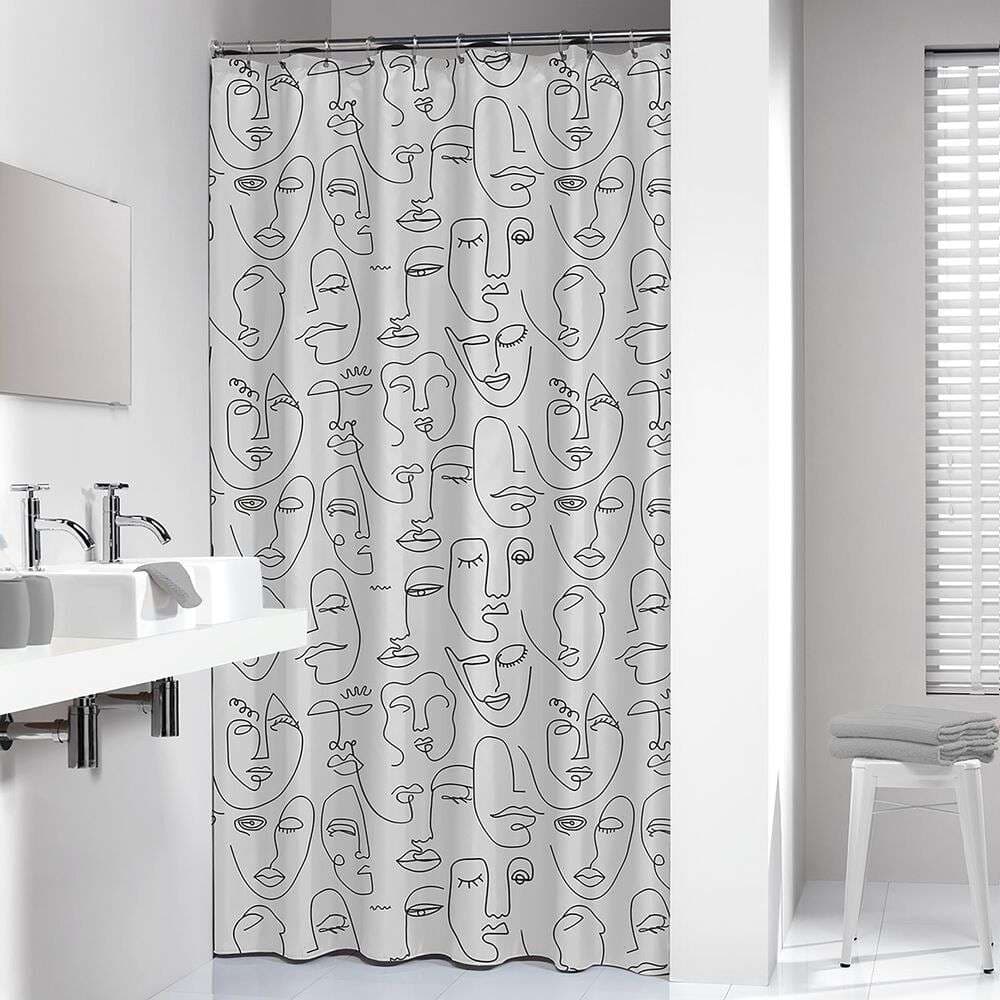 Κουρτίνα Μπάνιου Πλαστική Sealskin Mind 800146 Μαύρο 180x200cm