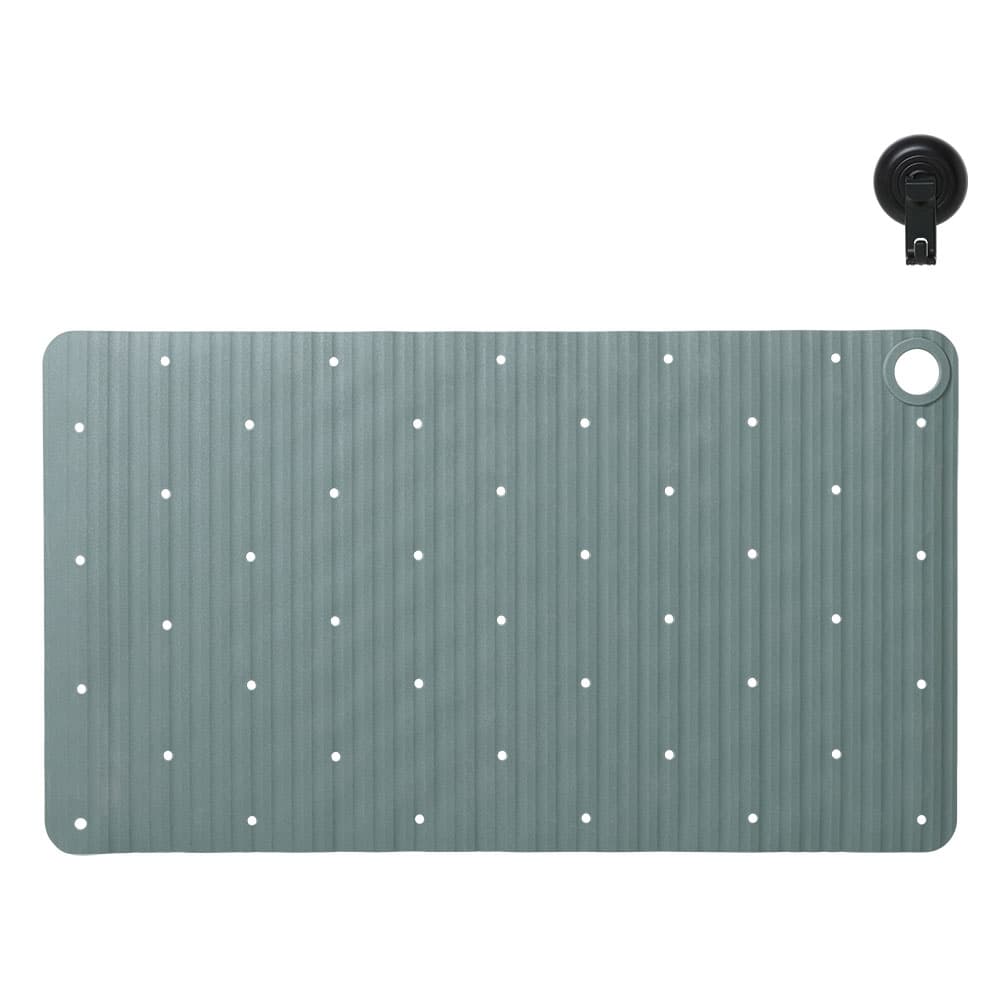 Αντιολισθητικό Πατάκι Μπάνιου Sealskin Ribb Hook 800625 Πράσινο with Μαύρο 40x70cm