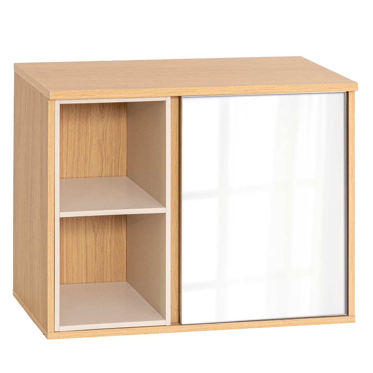 Καθρέπτης Μπάνιου με Ντουλάπι MRShome DS-1360000 Μπεζ/Λευκό 60×20×45cm
