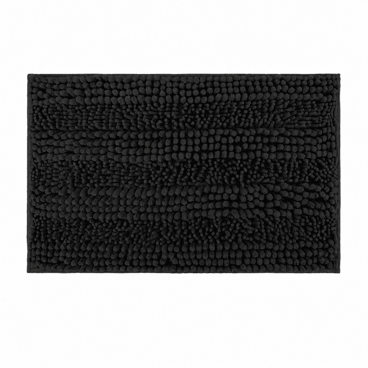 Πατάκι Μπάνιου MRShome DC-023001 Chenille Μαύρο 45x70cm