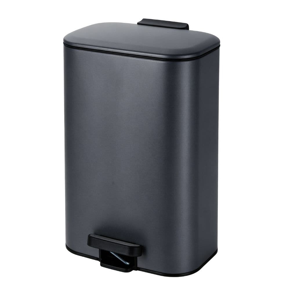 Κάδος MRShome DS-8847000 Soft Close Μεταλλικός 30lt Μαύρος Ματ 36,5x25x54cm