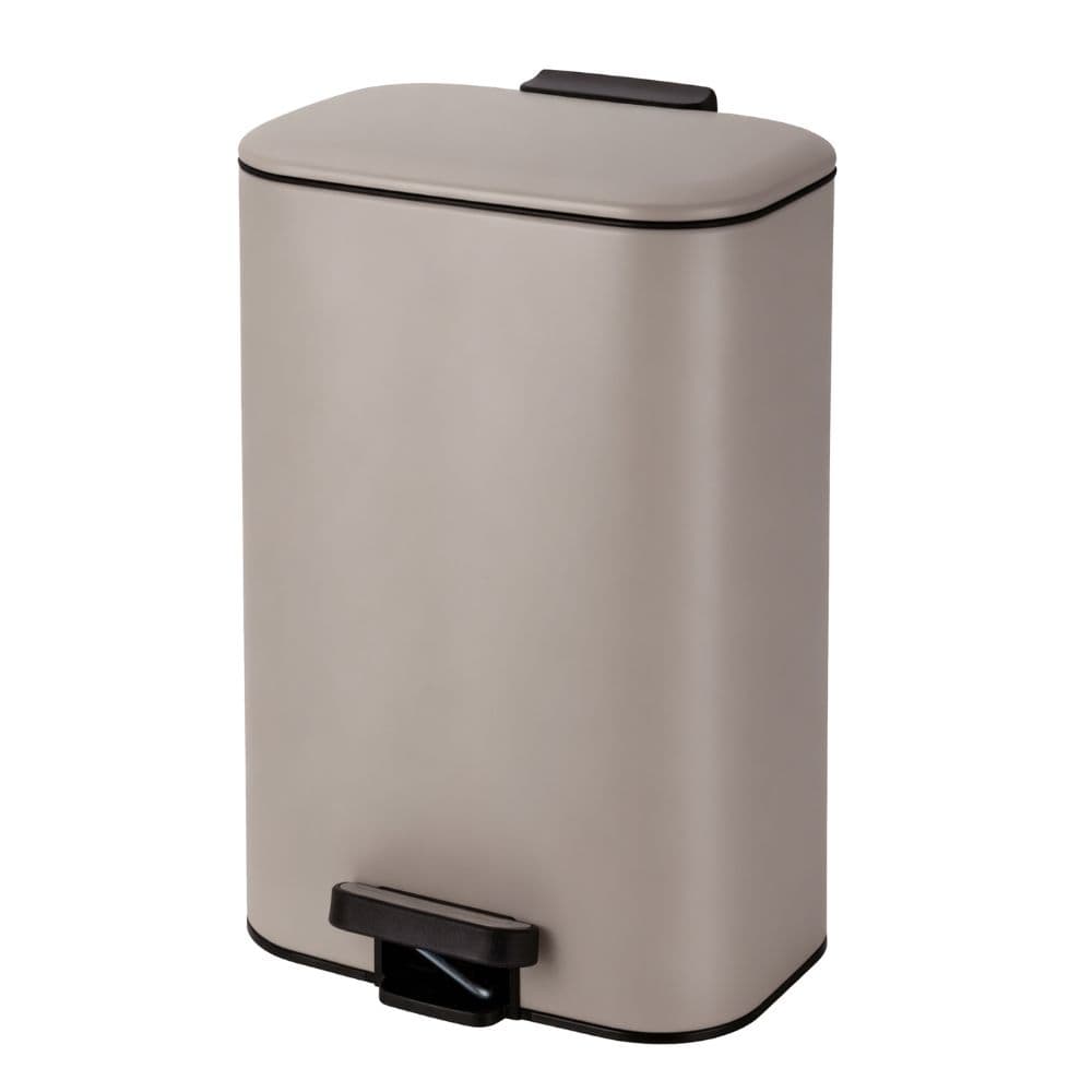 Χαρτοδοχείο MRShome DS-8848000 Soft Close Μεταλλικός 30lt Μπεζ Ματ 36,5x25x54cm
