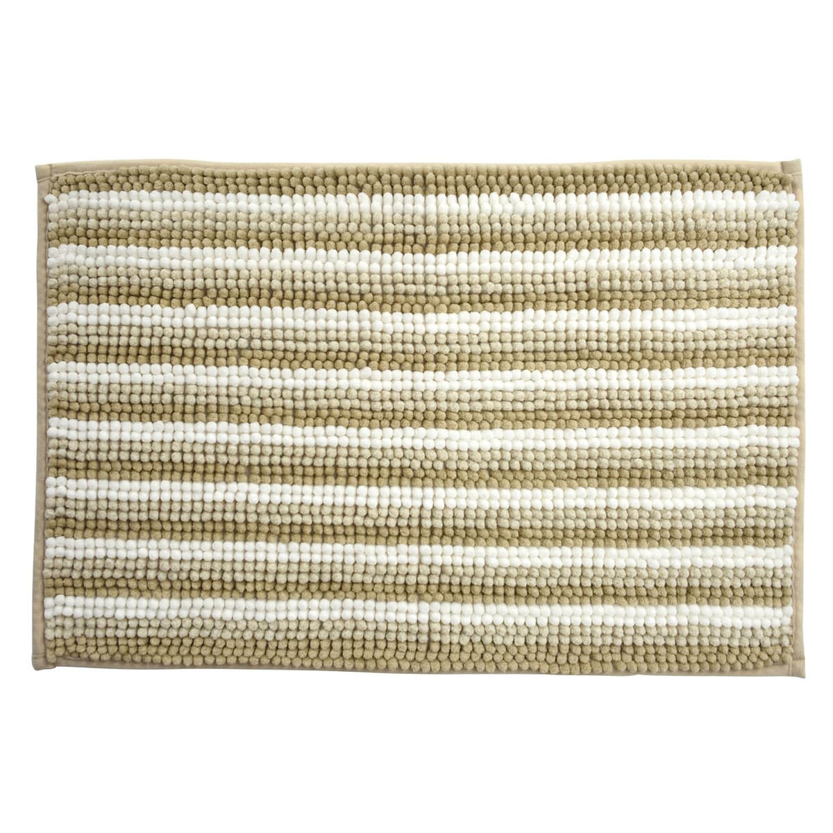 Πατάκι Μπάνιου MRShome DF-0063001 Καφέ/Λευκό 40x60cm