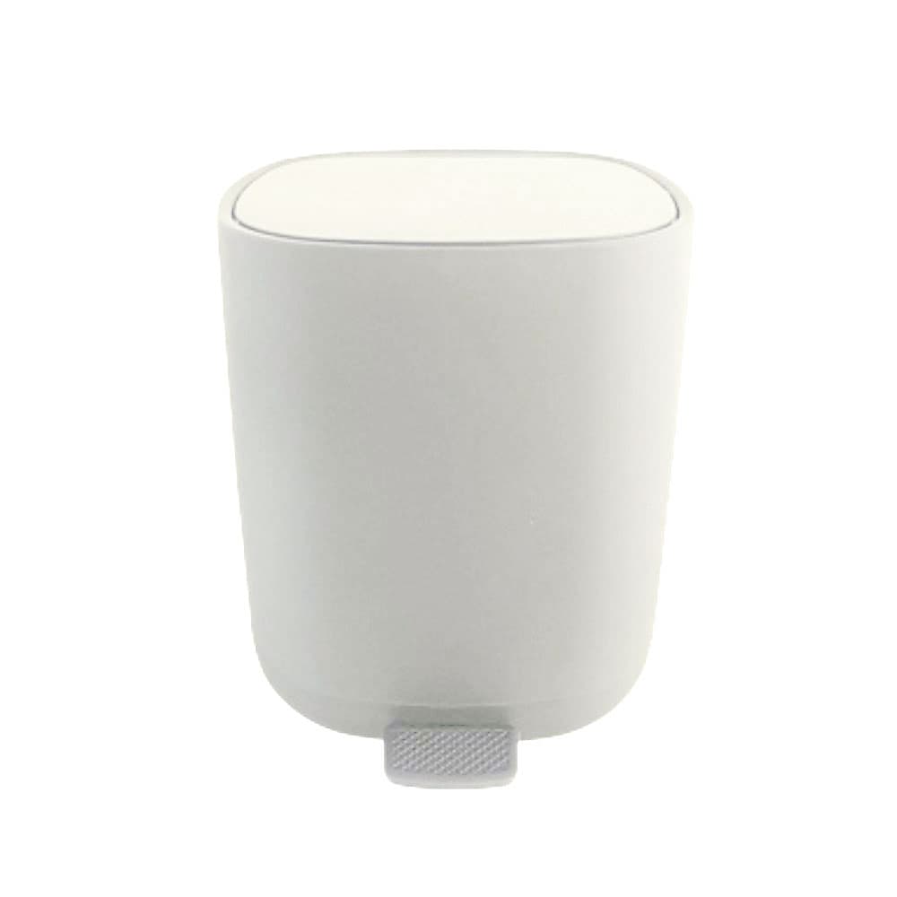 Κάδος Απορριμμάτων MRShome DS-8865PL1 5lt από ABS Soft Close Λευκός Ματ