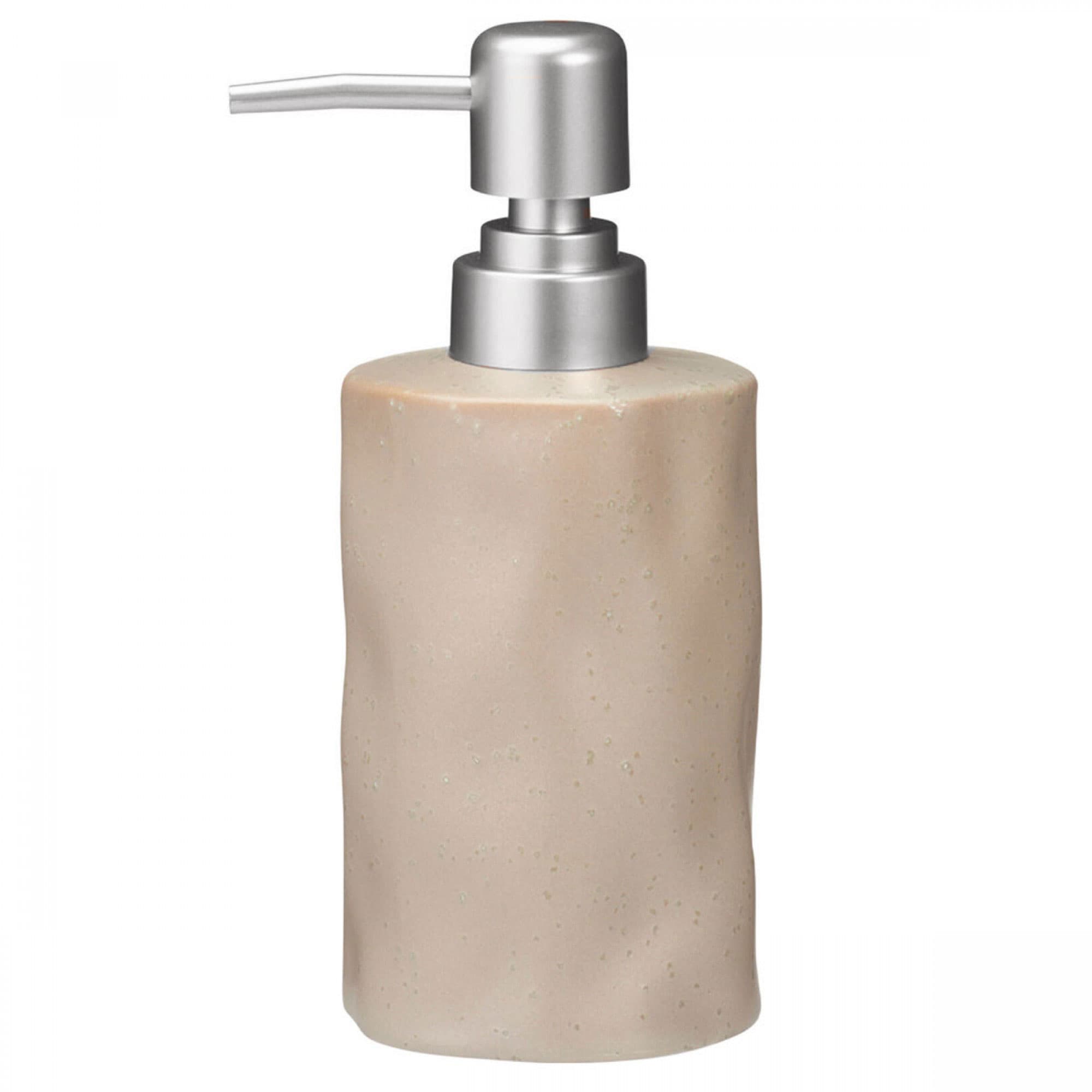 Ντισπένσερ Επικαθήμενο MRShome DF-0095003 Stoneware 300ml Warm Grey 2U 9x7,3x17,5cm