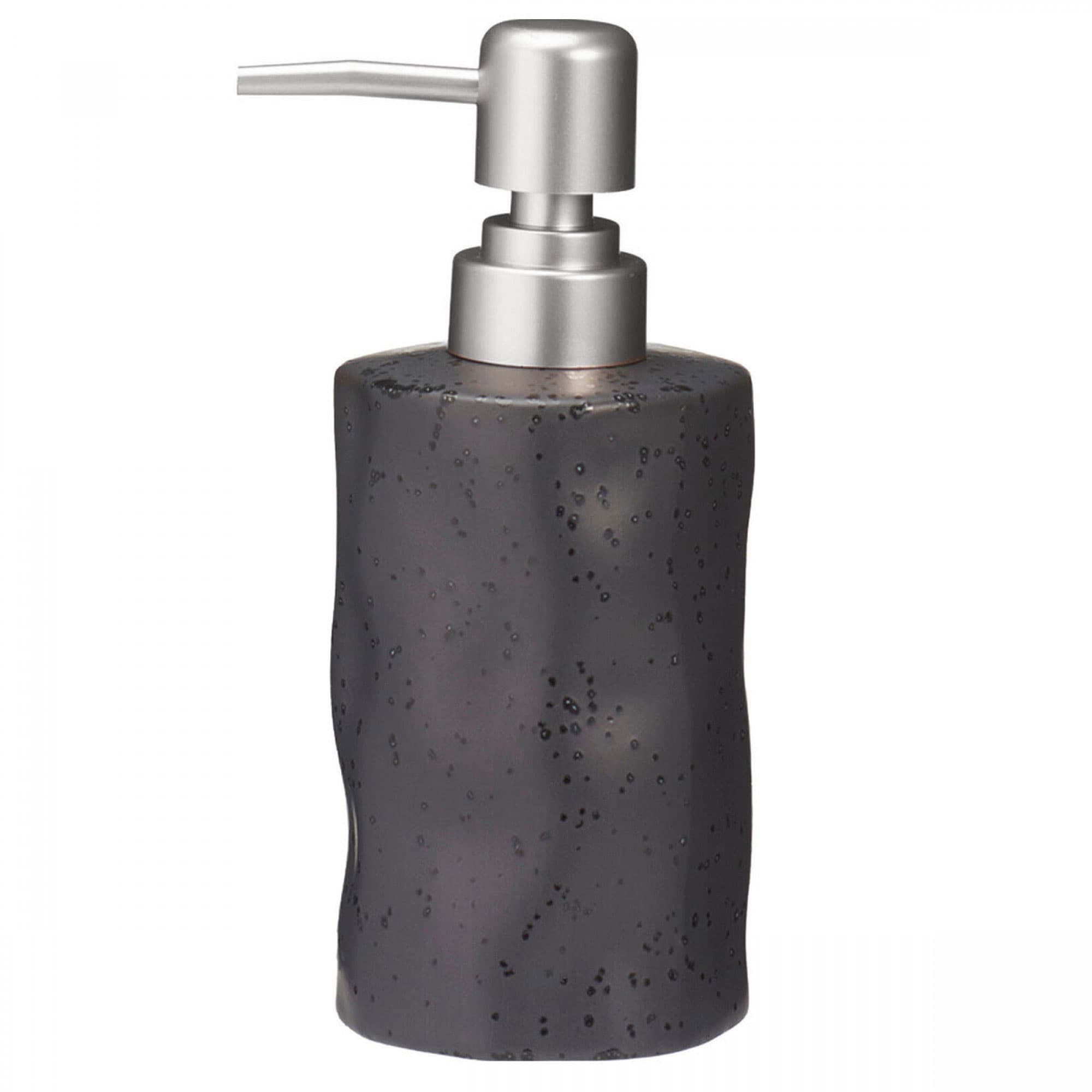 Ντισπένσερ Επικαθήμενο MRShome DF-0095004 Stoneware 300ml Μαύρο 6U 9x7,3x17,5cm