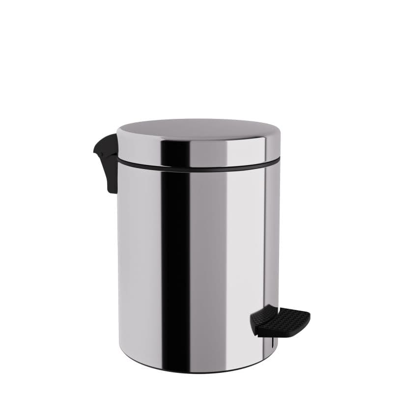 Χαρτοδοχείο Pam 05-136-001 5lt soft close Inox Γυαλιστερό Φ20x28cm