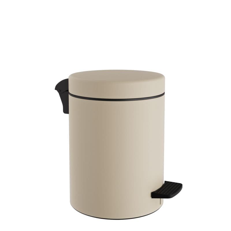 Χαρτοδοχείο Pam 05-096-703 5lt soft close Ματ Ivory Φ20x28cm