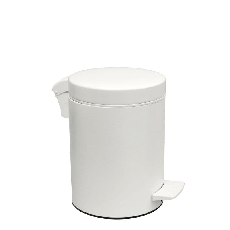Χαρτοδοχείο Pam 05-096-033 5lt soft close Ματ Λευκό Φ20x28cm