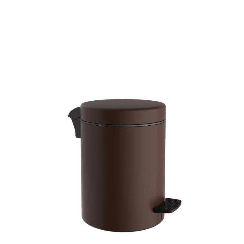 Χαρτοδοχείο Pam 03-601-943 3lt soft close Matt Wenge Φ18x25cm - 1