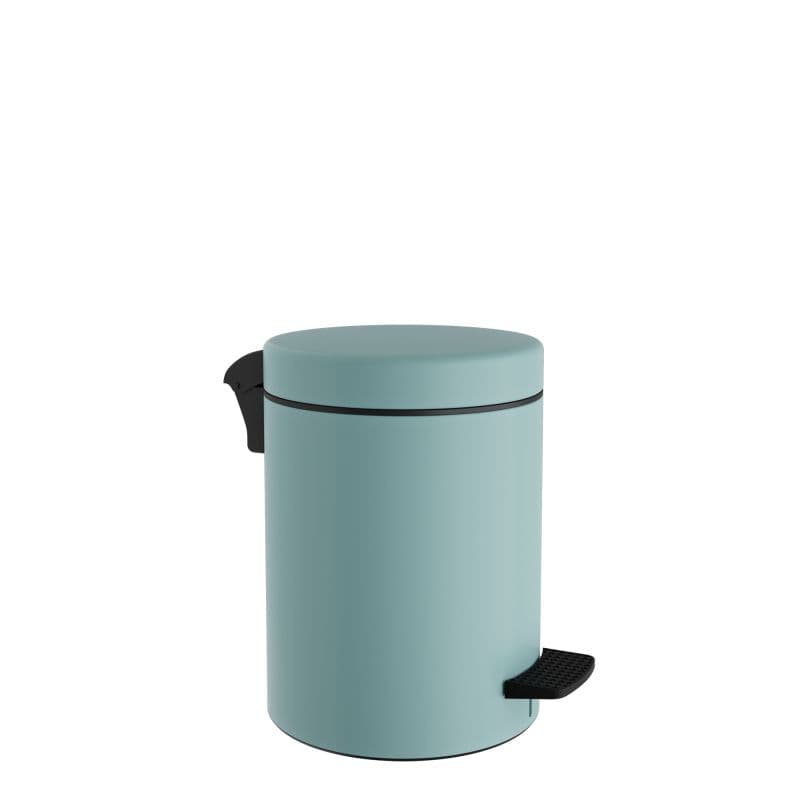 Χαρτοδοχείο Pam 03-601-913 3lt soft close Ματ Τιρκουάζ Φ18x25cm