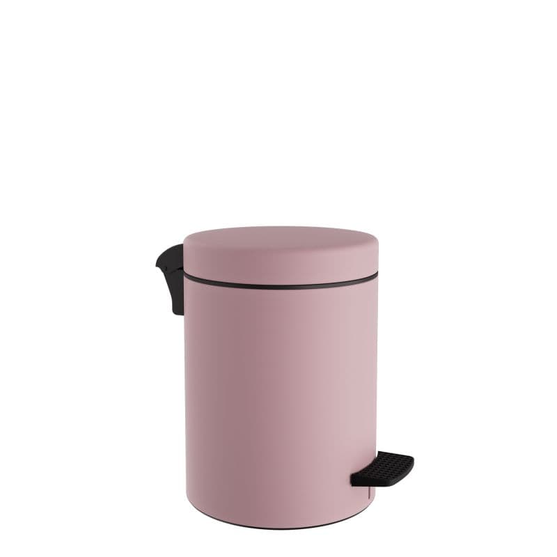 Χαρτοδοχείο Pam 03-601-303 3lt soft close Ματ Ροζ Φ18x25cm