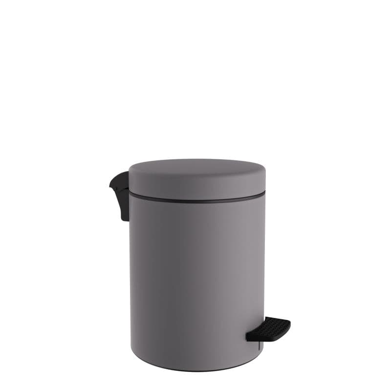 Χαρτοδοχείο Pam 03-601-163 3lt soft close Matt Concrete Grey Φ18x25cm
