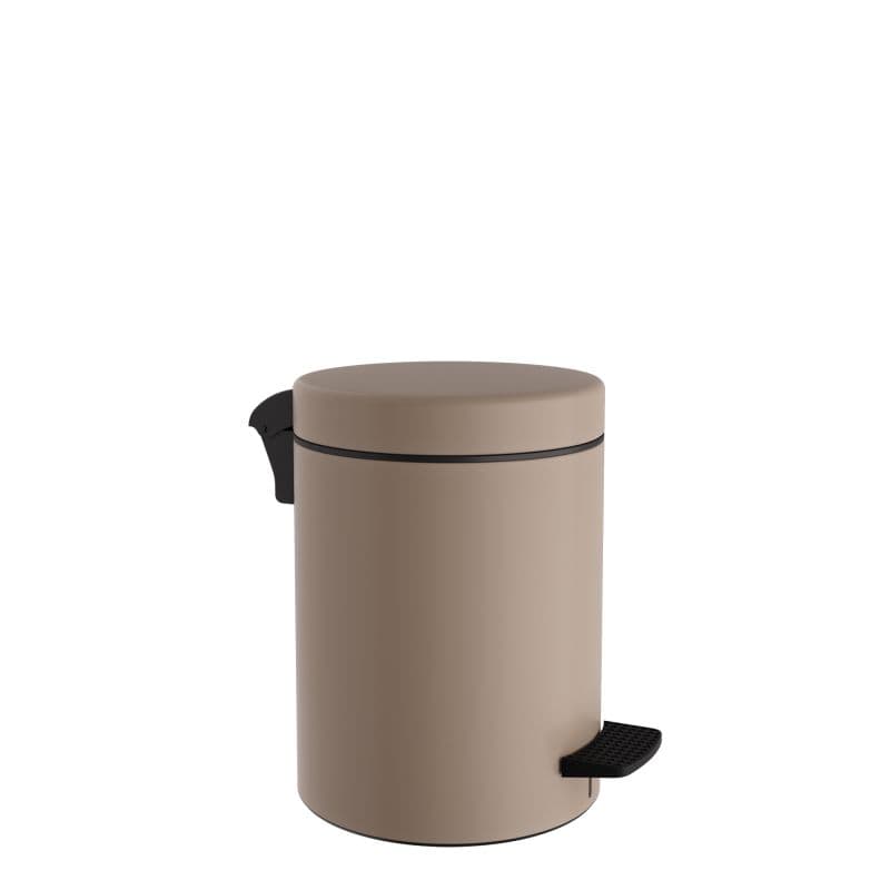 Χαρτοδοχείο Pam 03-601-103 3lt soft close Ματ Μπεζ Φ18x25cm