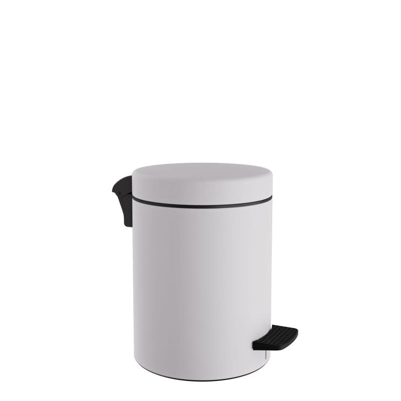 Χαρτοδοχείο Pam 03-601-033 3lt soft close Ματ Λευκό Φ18x25cm