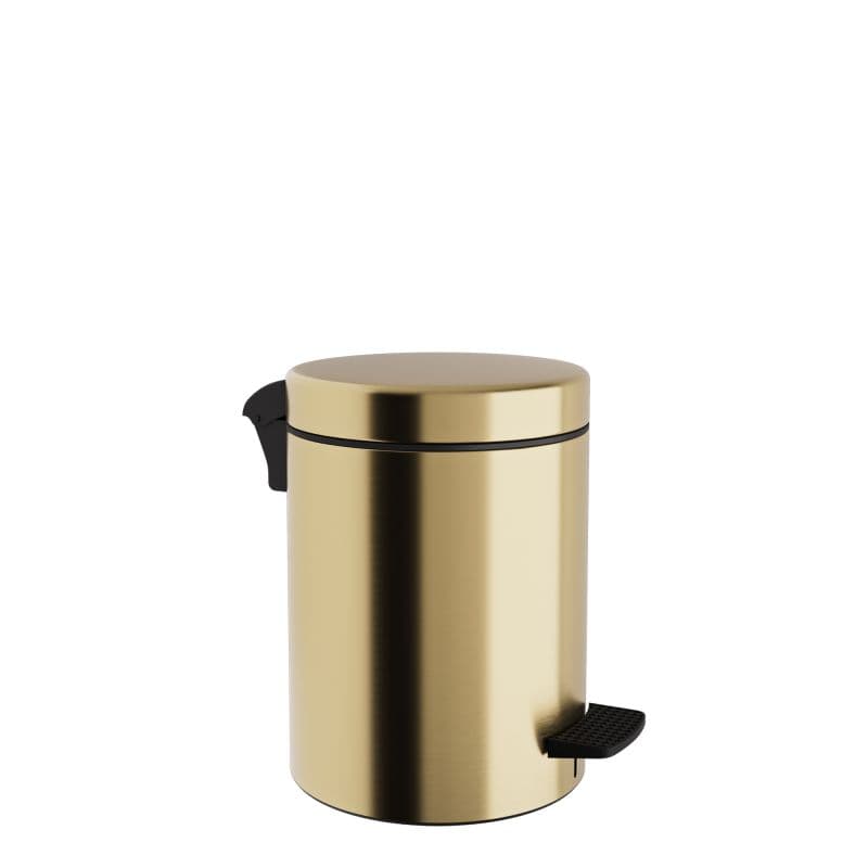Χαρτοδοχείο Pam 03-601-023 3lt soft close Brushed Brass Φ18x25cm