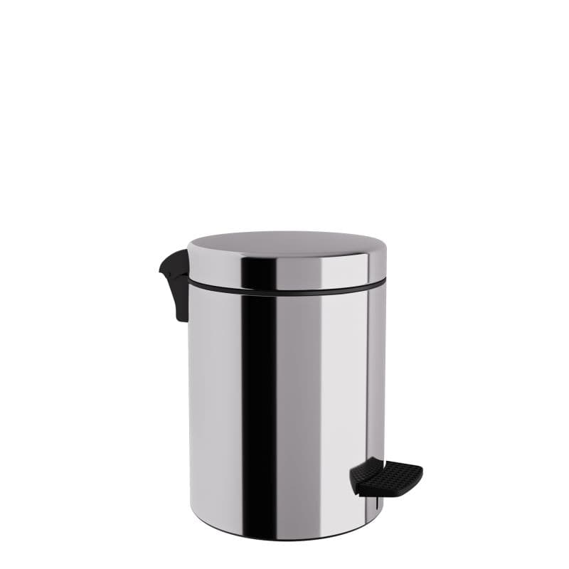 Χαρτοδοχείο Pam 03-601-001 3lt soft close Inox Γυαλιστερό Φ18x25cm
