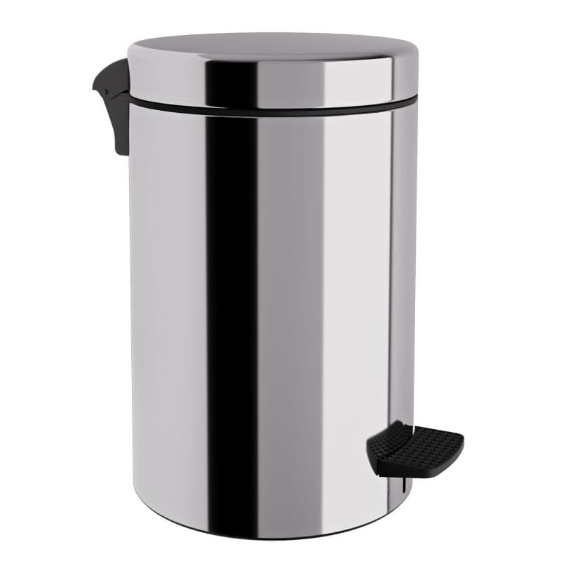 Χαρτοδοχείο Pam 12-300-001 12lt soft close Inox Γυαλιστερό Φ25x40cm