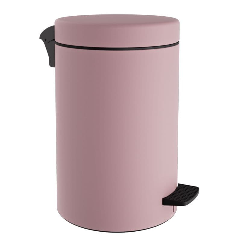 Χαρτοδοχείο Pam 12-090-303 12lt soft close Ματ Ροζ Φ25x40cm