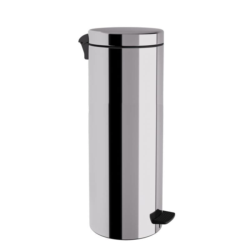Χαρτοδοχείο Pam 16-2053-001 16lt soft close Inox Γυαλιστερό Φ20x55cm (χωρίς εσωτερικό πλαστικό κάδο)