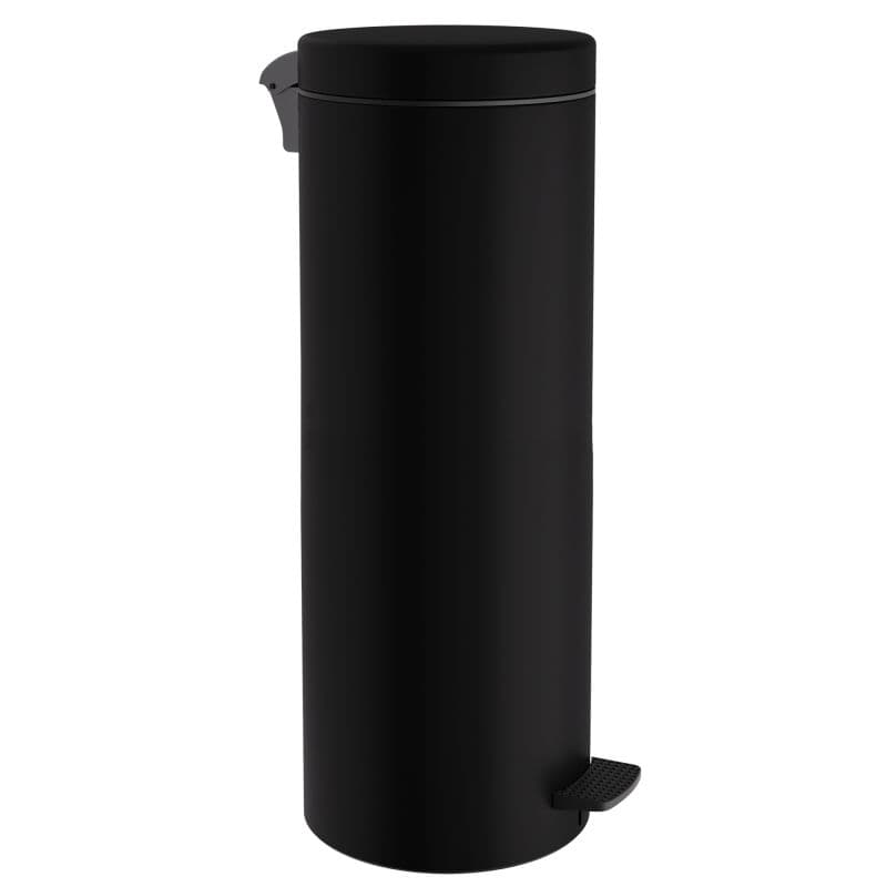 Χαρτοδοχείο Pam 2565-403 30lt soft close Ματ Μαύρο Φ25x65cm