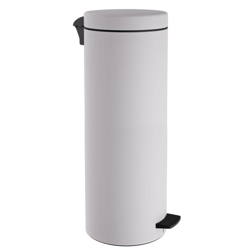 Χαρτοδοχείο Pam 2565-033 30lt soft close Ματ Λευκό Φ25x65cm