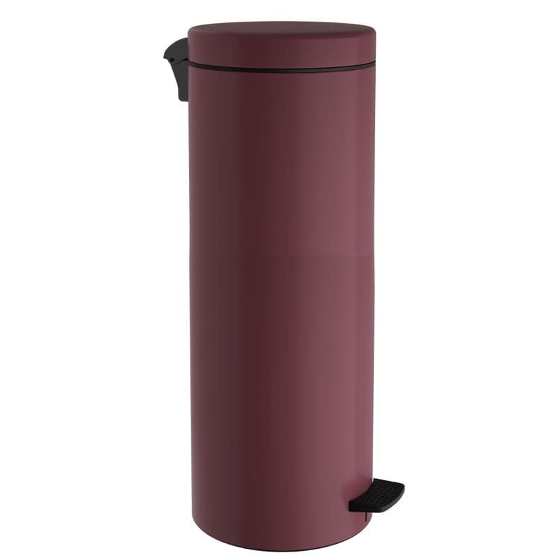 Χαρτοδοχείο Pam 2565-153 30lt soft close Ματ Μπορντό Φ25x65cm