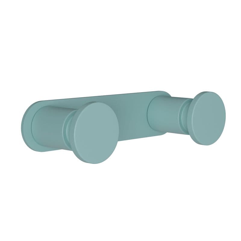 Άγκιστρο διπλό Pam 70-913 Ματ Τιρκουάζ 12x3,5x2,5cm