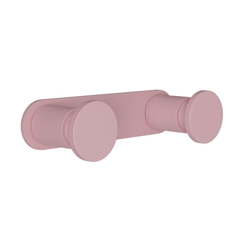 Άγκιστρο διπλό Pam 70-303 Ματ Ροζ 12x3,5x2,5cm