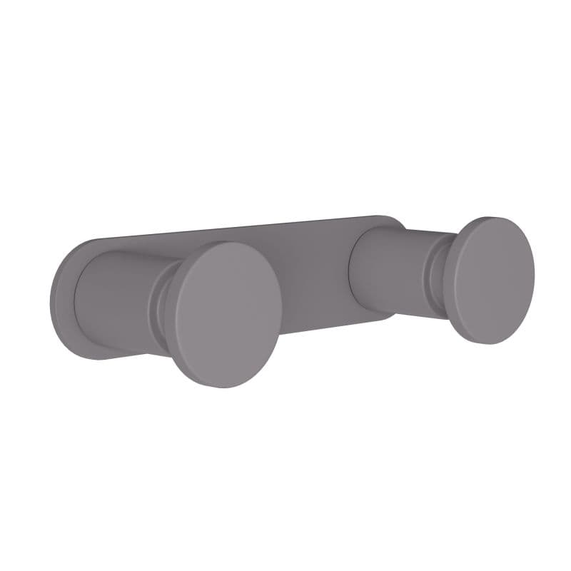 Άγκιστρο διπλό Pam 70-163 Matt Concrete Grey- 12x3,5x2,5cm