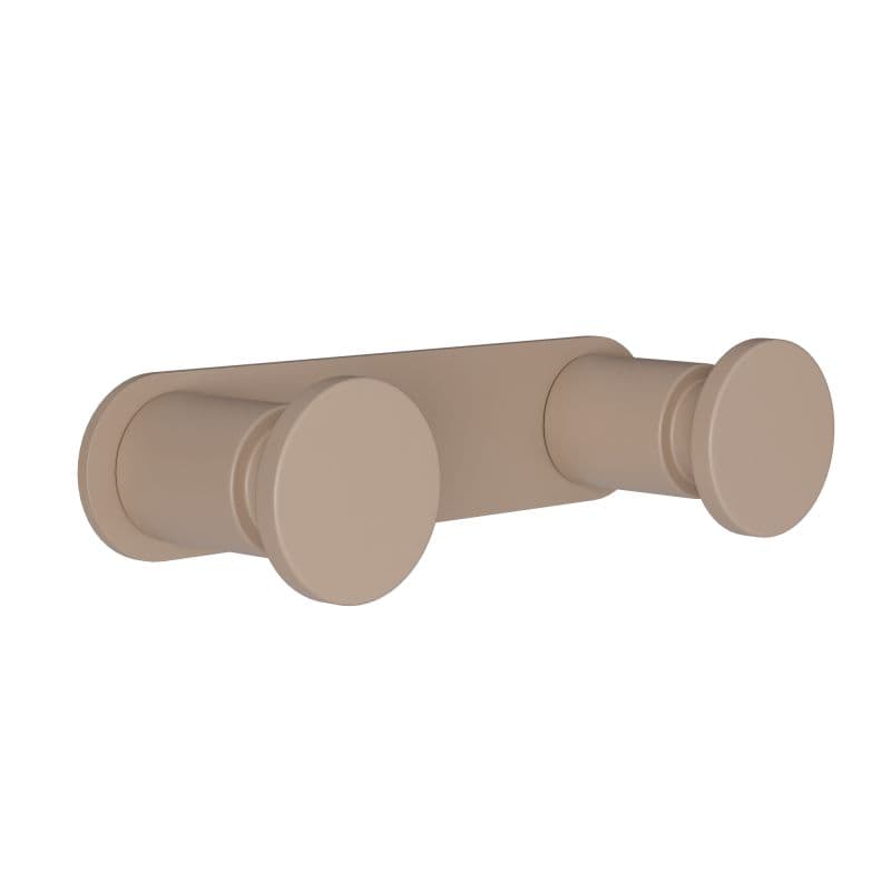 Άγκιστρο διπλό Pam 70-103 Ματ Μπεζ 12x3,5x2,5cm