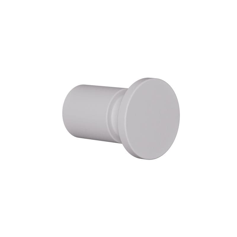 Άγκιστρο μονό Pam 10-033 Ματ Λευκό Φ2,2x5cm