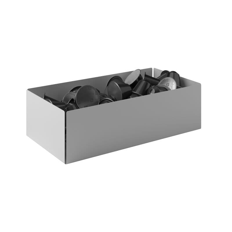 Θήκη για Κάψουλες Pam 117-033 Ματ Λευκό 25x13x7,5cm
