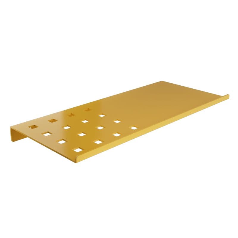 Ράφι Μπάνιου Pam 3015-603 Ματ Κίτρινο 28x15x1cm