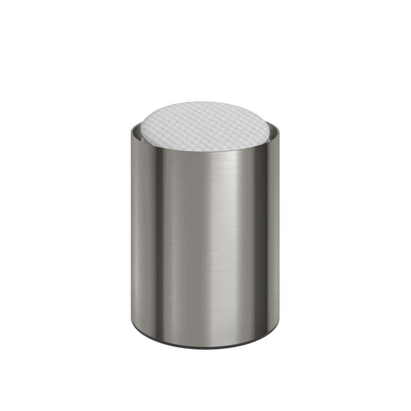 Θήκη Οργάνωσης Στρογγυλή Pam 93-011 Inox Σατινέ Φ8x10cm