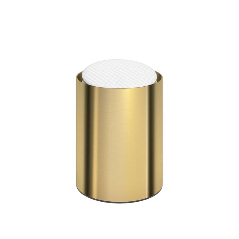 Θήκη Οργάνωσης Στρογγυλή Pam 93-023 Brushed Brass Φ8x10cm