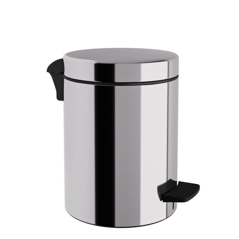 Χαρτοδοχείο Pam 08-501-001 8lt soft close Inox Γυαλιστερό Φ23x32cm - 1