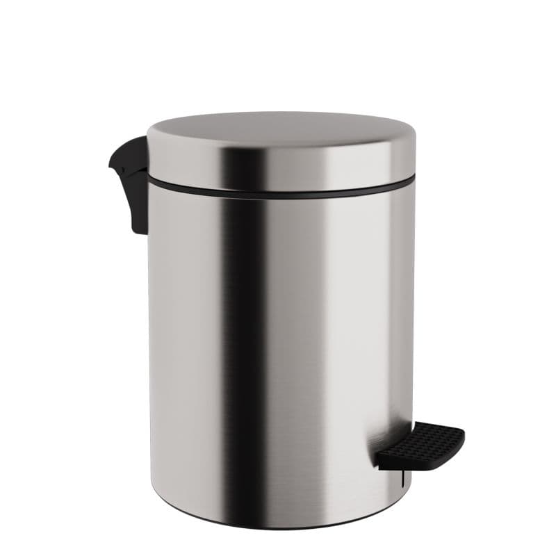 Χαρτοδοχείο Pam 08-501-011 8lt soft close Inox Σατινέ Φ23x32cm