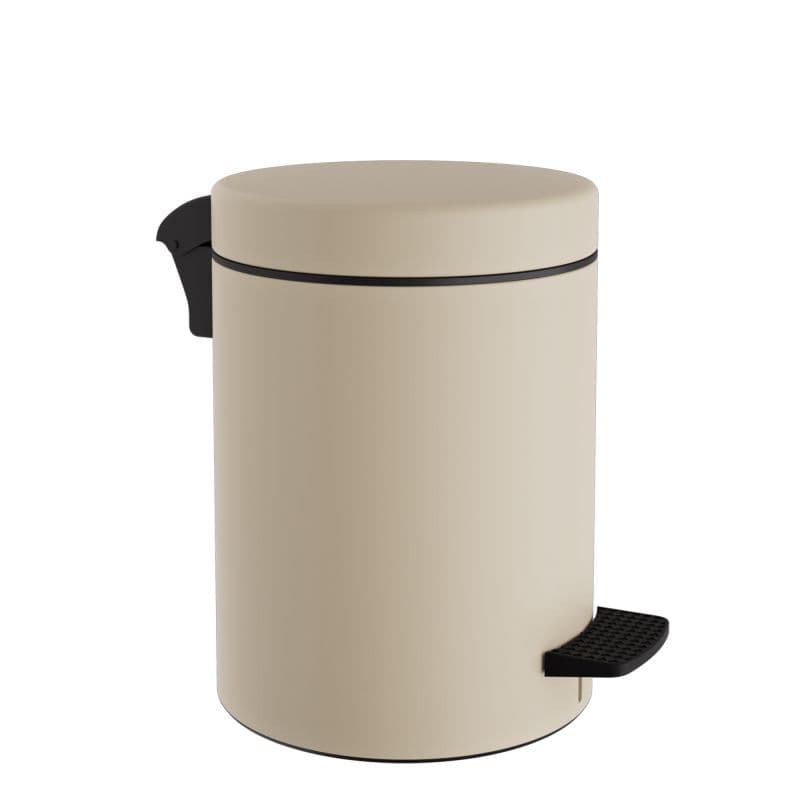 Χαρτοδοχείο Pam 08-500-703 8lt soft close Ματ Ivory Φ23x32cm