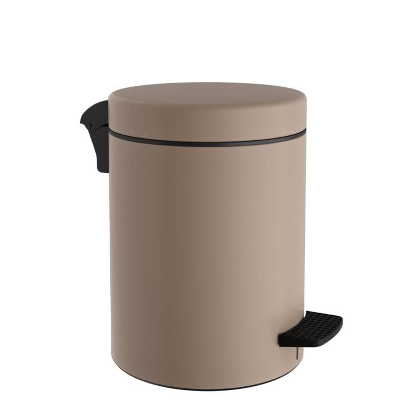 Χαρτοδοχείο Pam 08-500-103 8lt soft close Ματ Μπεζ Φ23x32cm