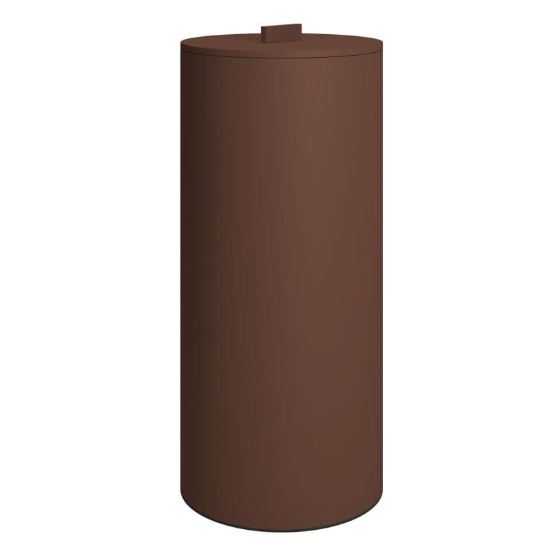 Καλάθι Απλύτων με καπάκι Pam 2560-943 30lt Matt Wenge Φ25x57cm
