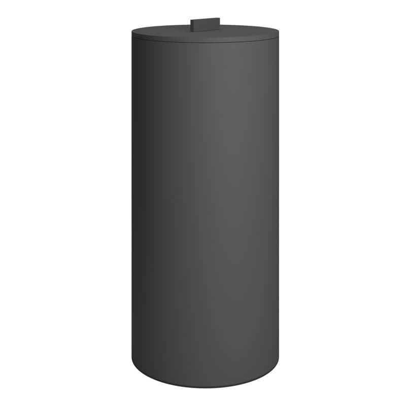 Καλάθι Απλύτων με καπάκι Pam 2560-113 30lt Ματ Ανθρακί Φ25x57cm