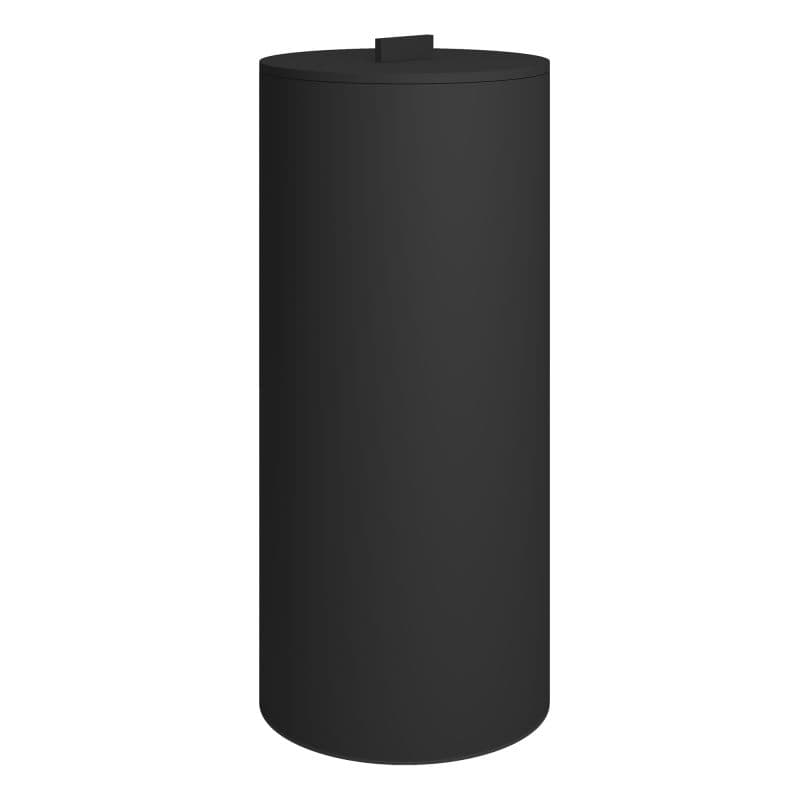 Καλάθι Απλύτων με καπάκι Pam 2560-403 30lt Ματ Μαύρο Φ25x57cm