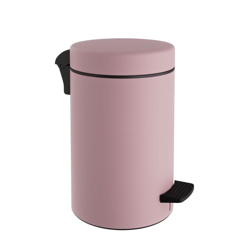 Χαρτοδοχείο Pam 2037-303 9lt soft close Ματ Ροζ Φ20x36cm (χωρίς εσωτερικό πλαστικό κάδο)