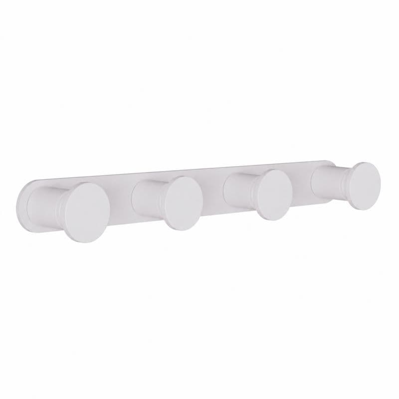 Άγκιστρο τετραπλό Pam 72-033 Ματ Λευκό 24x3,5x2,5cm