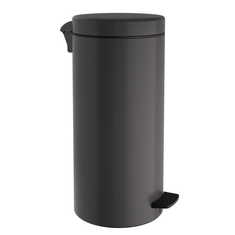 Χαρτοδοχείο Pam 20310-113 20lt soft close Ματ Ανθρακί Φ25x55cm - 1